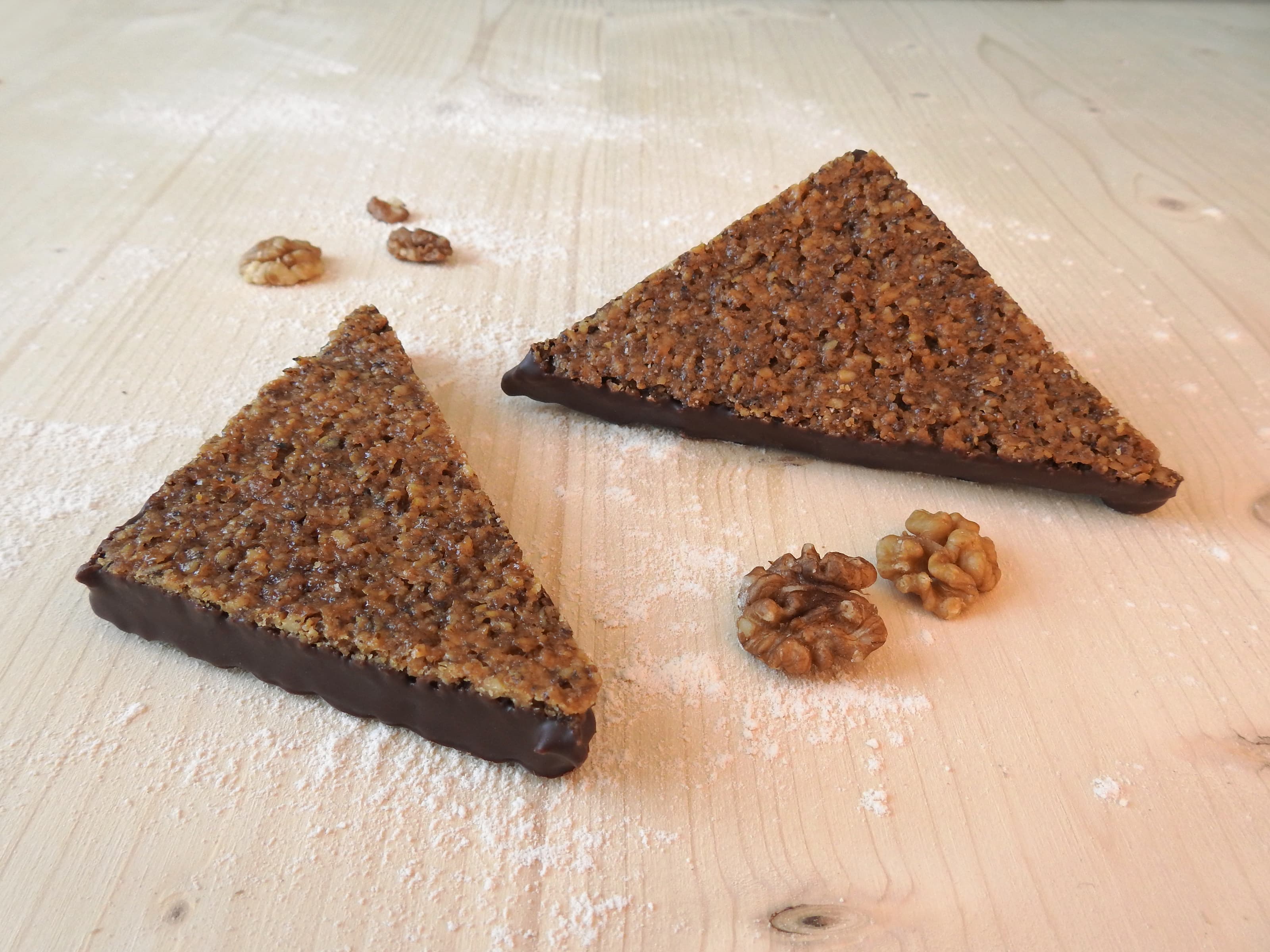 Dinkel Walnussecke vegan 2 Stk verpackt