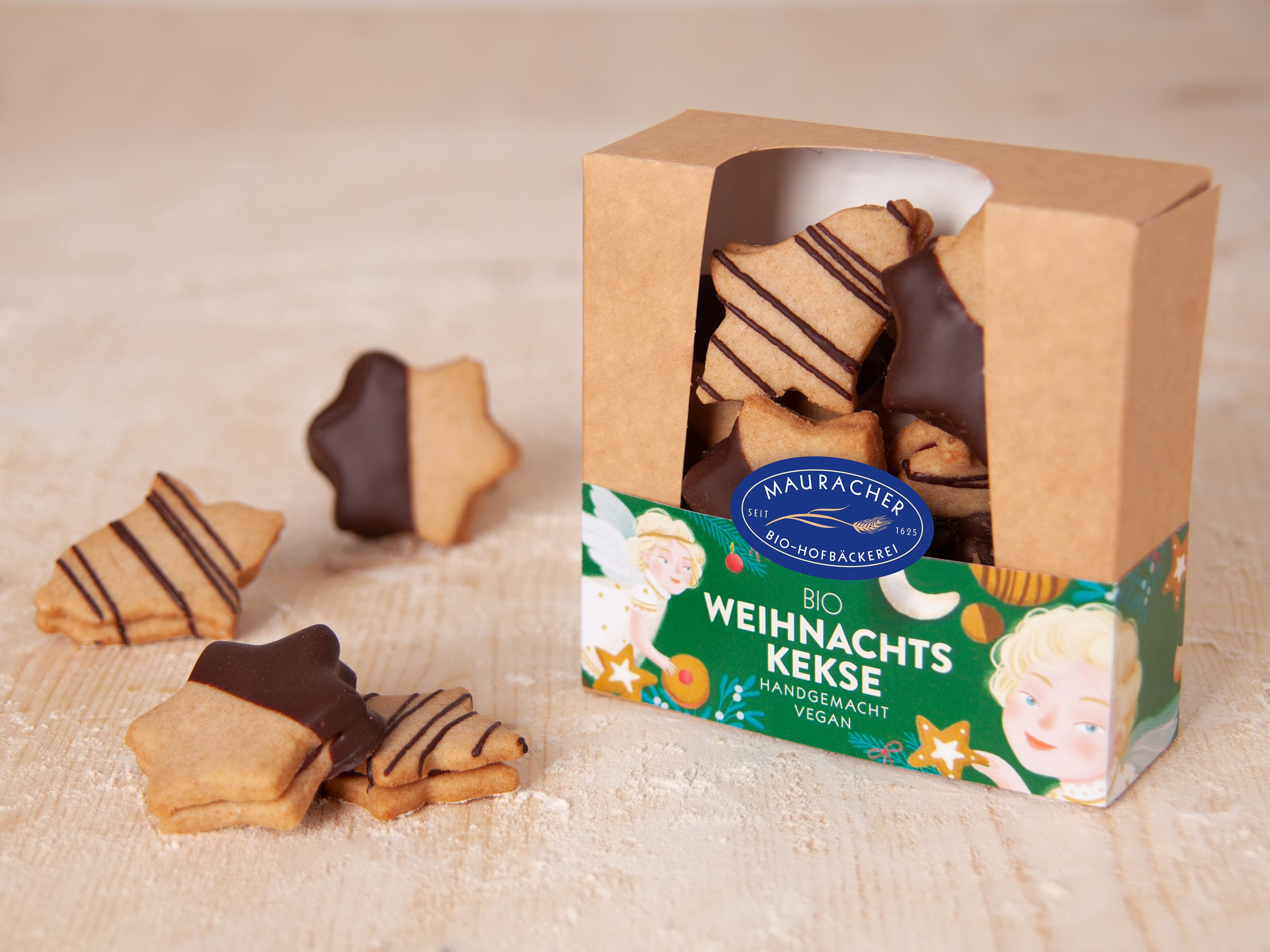 Vegane Weihnachtskekse gemischt 150g
